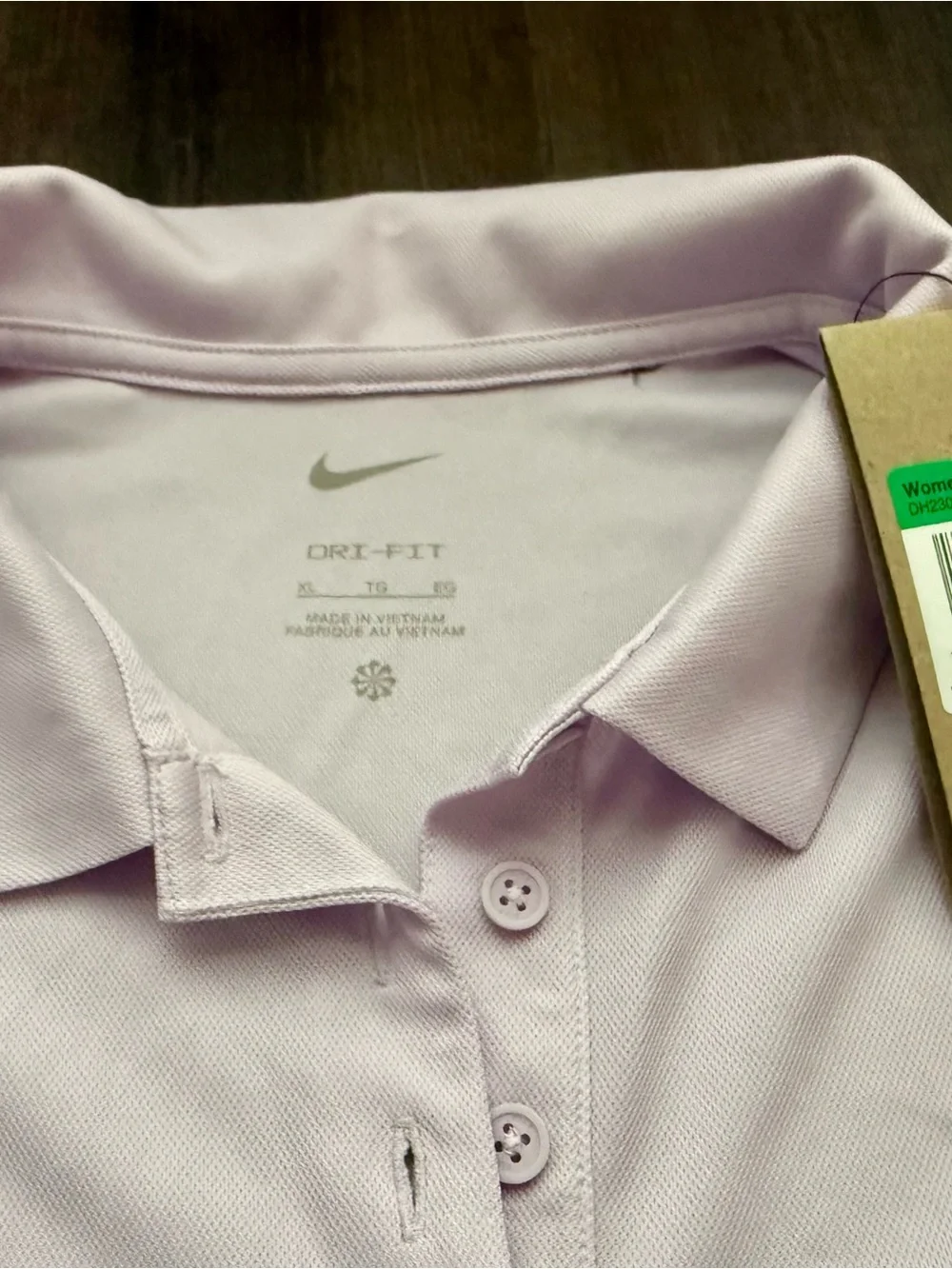 Nike Dri-FIT Women’s Golf Polo Shirt Lavender Lilac XL NWT Athleisure Sports - Picture 2 of 6